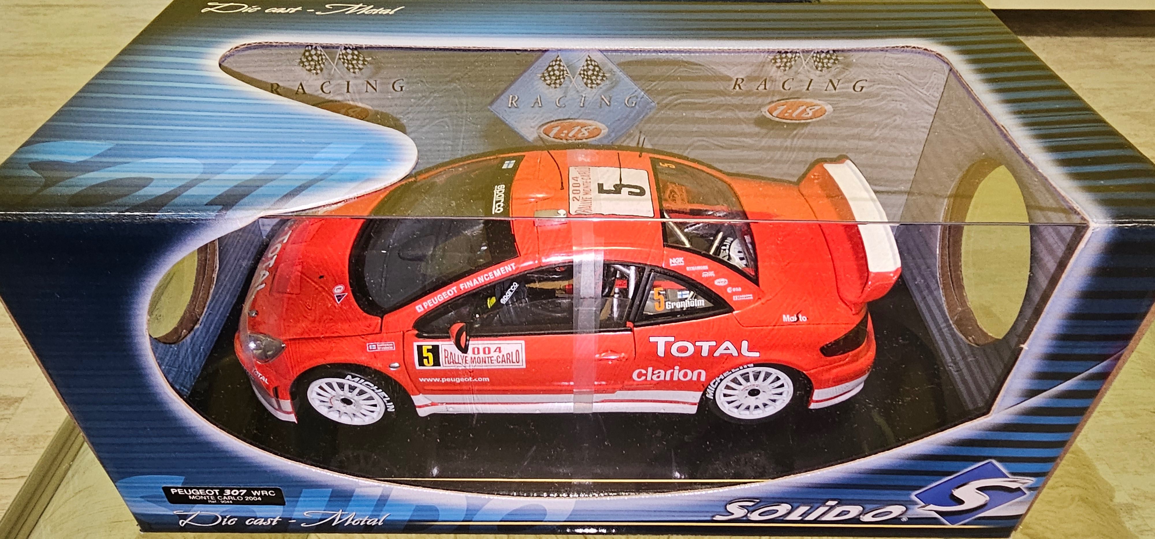 Количка Метална Peugeot 307 WRC Rally Monte Carlo 1:18 Solidoчисто нов