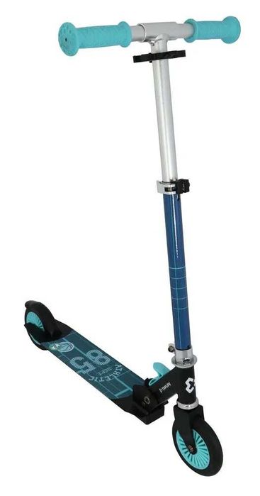 Trotineta unisex pentru copii Top Life, Negru cu Albastru