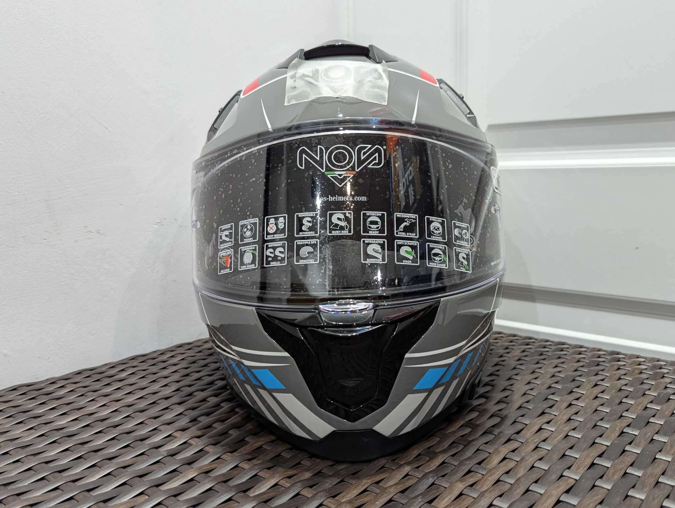 Casca moto NOS NS-10, marime M - cu ochelari de soare