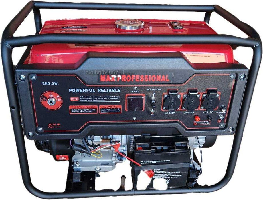 Бензинов Генератор за ток 3,5KW  8,5KW - Монофазен - Генератори за ток