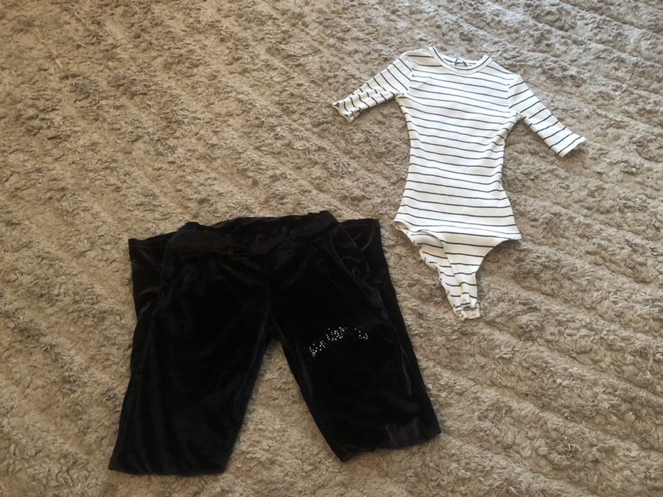 Lot 8 : marimea xs pantaloni catifea + body Bershka transp gratuit