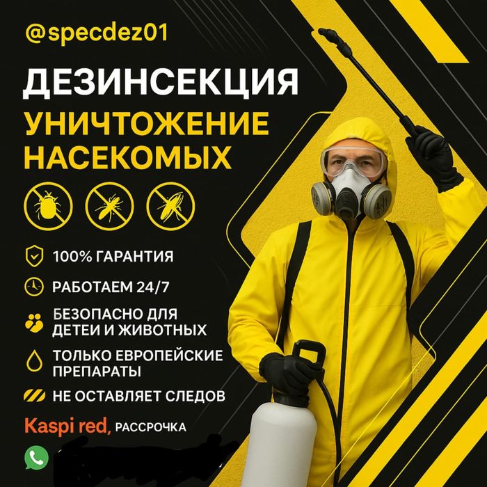 Дезинсекция и дератизация в Жезказган Сатпаев— быстро и надёжно