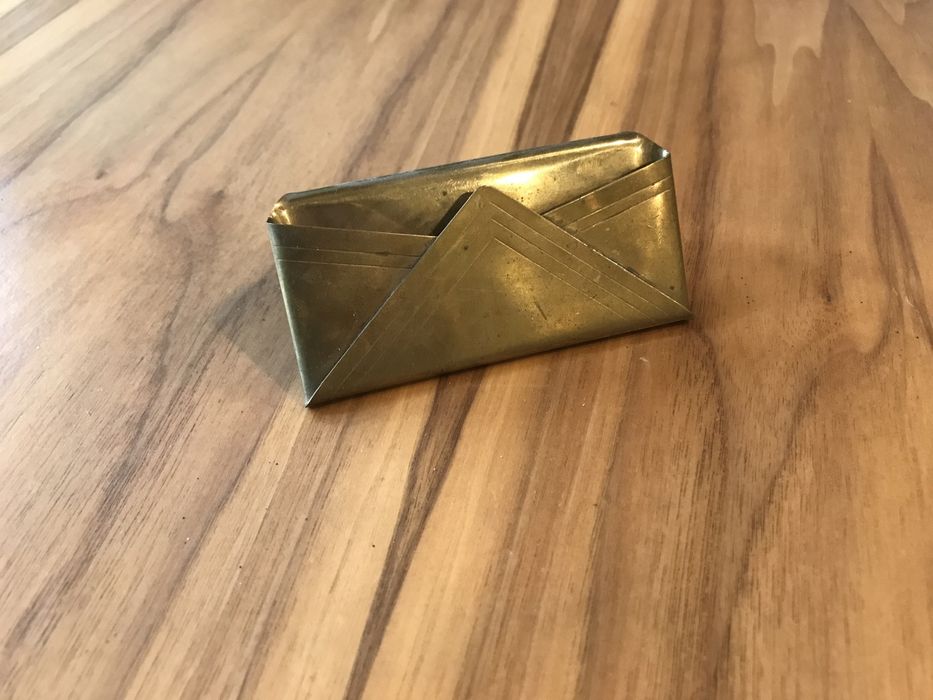 Месингова стойка за визитки