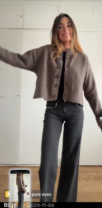 ZARA Cropped жилетка xs