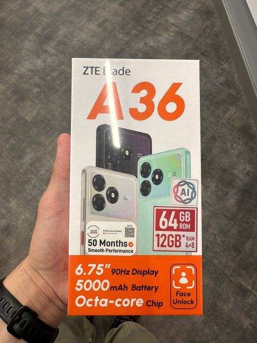 Продаю новый смартфон ZTE Blade А36