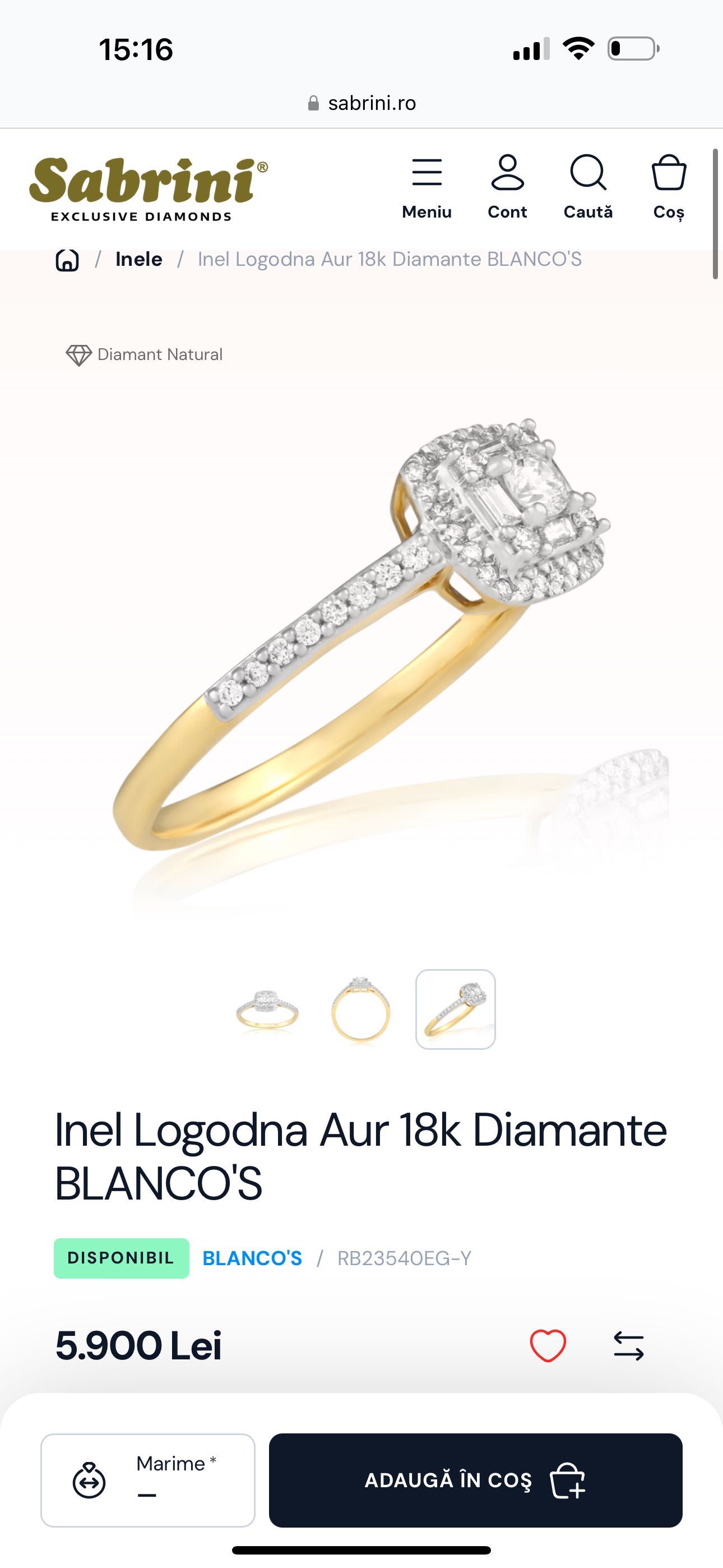 Inel cu diamante