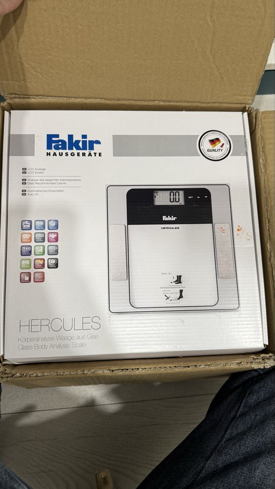Весы прозрачные напольные fakir. 5 штук