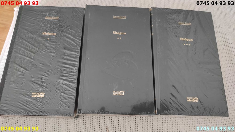 carte carti colectia adevarul SHOGUN 3 volume in tipla