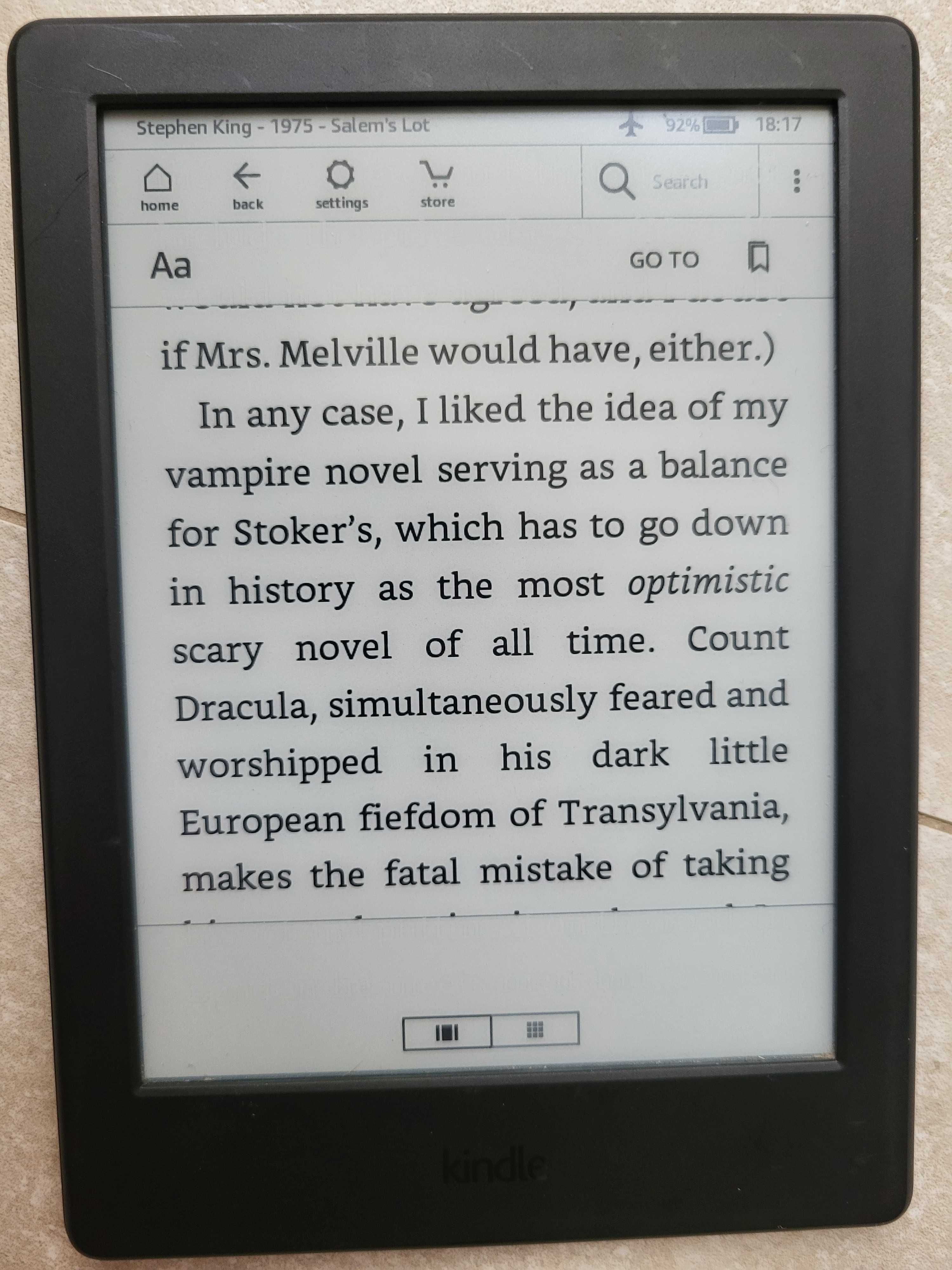 Kindle 8мо поколение, без подстветка. Цената е крайна!