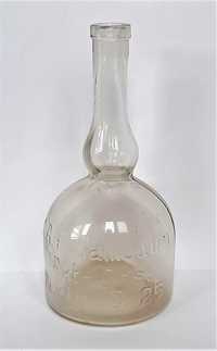 19 век– C.A.F. KAHLBAUM –АНТИКВАРНА немска бутилка ракия сервиз стъкло