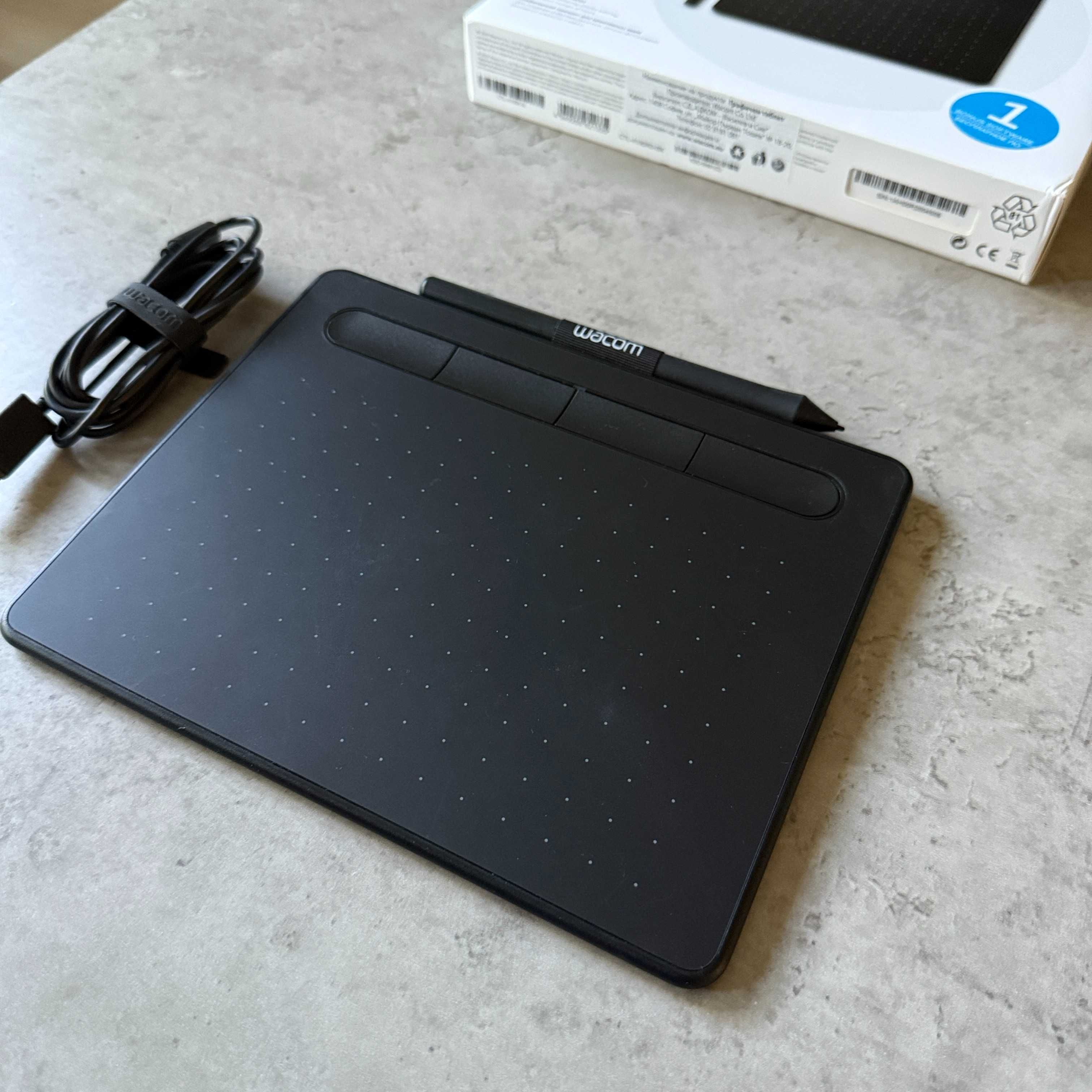 Графичен таблет Wacom Intuos S, Черен CTL-4100 - Отлично състояние