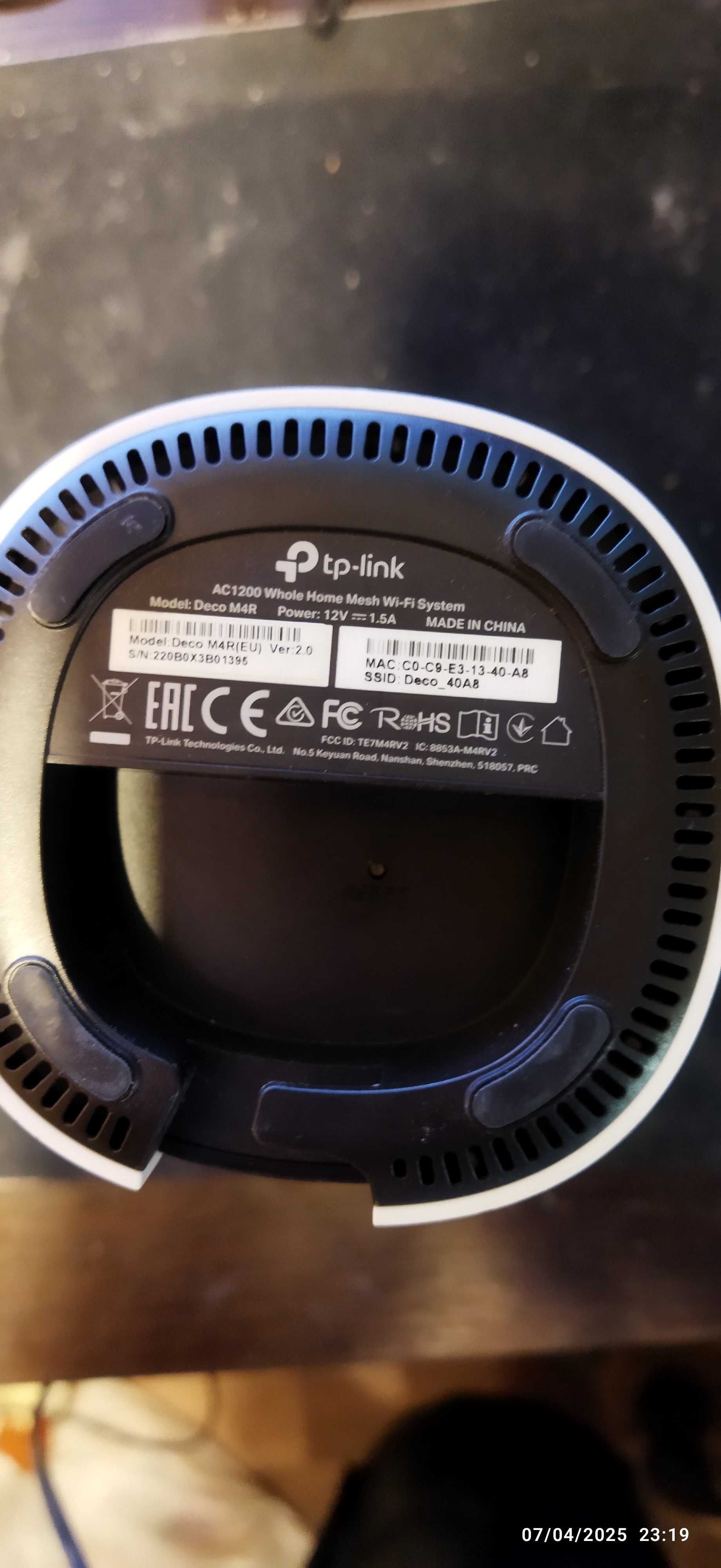 2 Рутерa TP-Link Deco M4R MESH