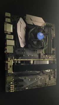 Nvidia geforce gtx 1050 ti + Intel core i5 7400 + Asus rog strix h270f