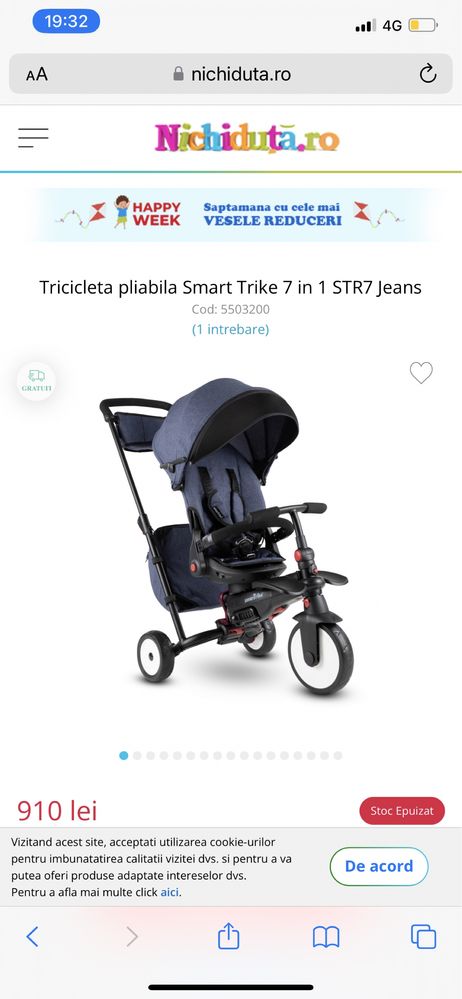 Tricicleta Smart Trike 7 in 1