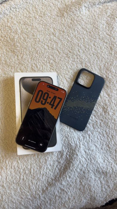iPhone 15 pro “Natural Titanium” impecabil
