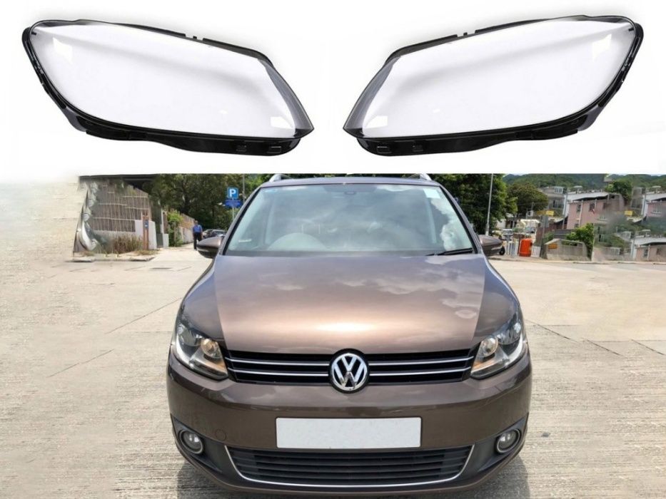 Sticla far VW Touran doilea Facelift LCI (2010-2015) Capac Geamuri.