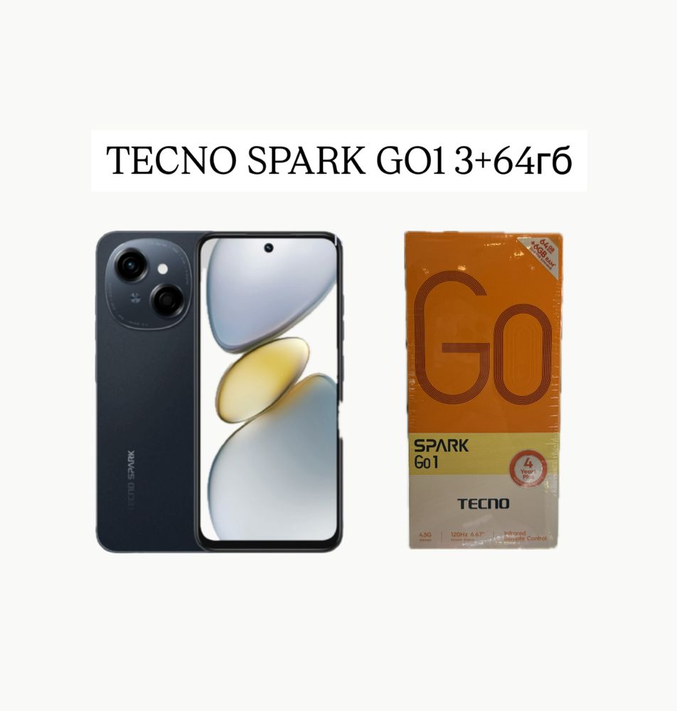 Techno Spark go1 6/64; Техно спарк