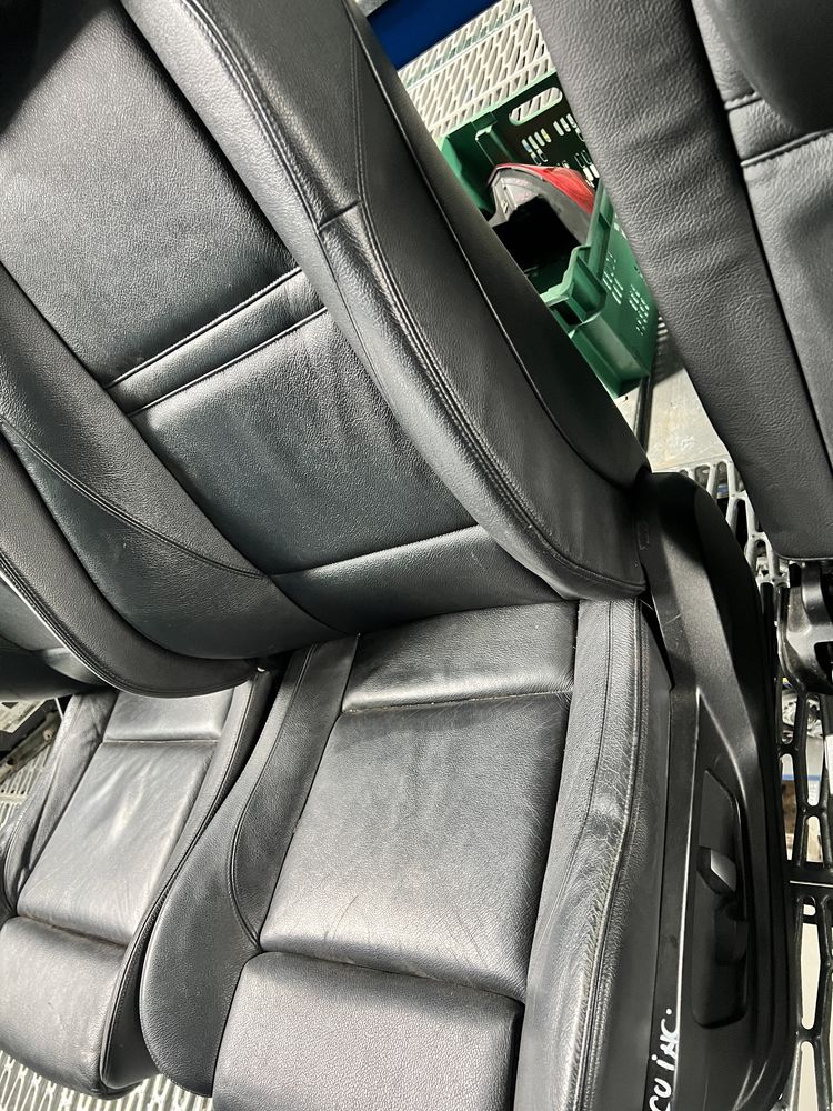 Interior piele negru recaro x5 e70 lci 7 locuri incalzire fata spate
