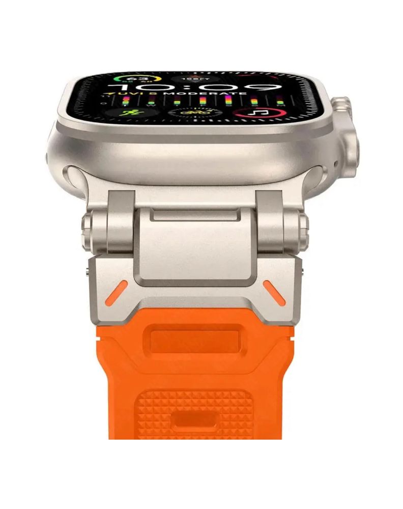 Curea Husa Silicon Titanium Ceas Apple Watch Orice Dimensiune Compat