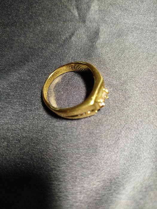 Inel unisex inox placat aur 18k