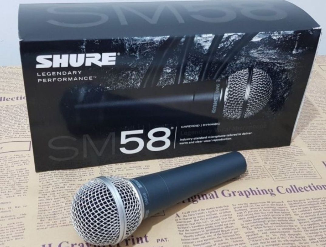 Microfon Shure SM 58 pentru voce unidirectional cardioid