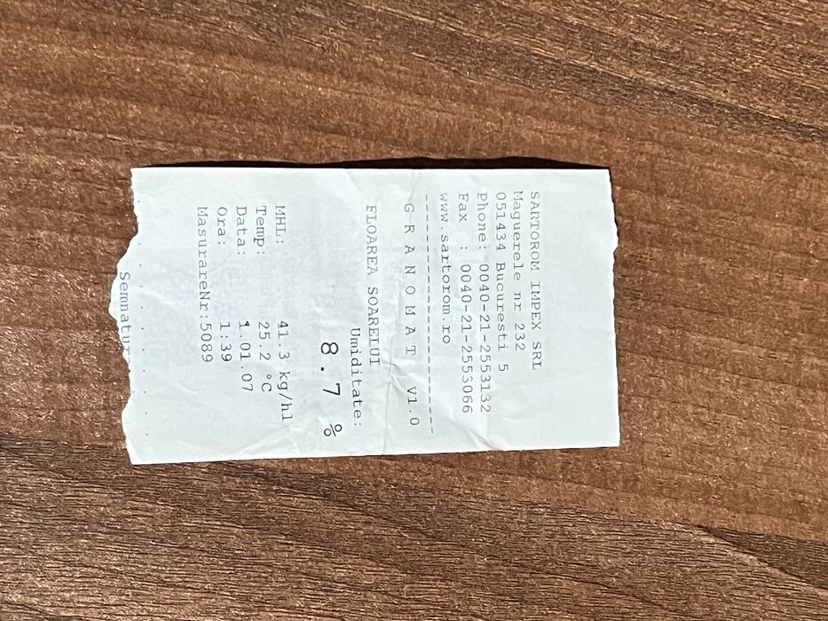 Vând Floarea Soarelui Recoltă 2025