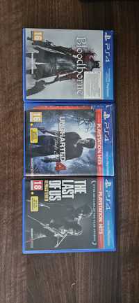 Jocuri PS, Blodborne, The last of us, Uncharted 4