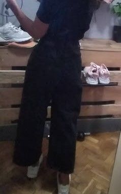 Черни дънки,висока талия ,чарлстон, Bershka