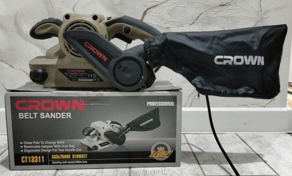 Ленточная шлифовальная машина Crown CT13311
