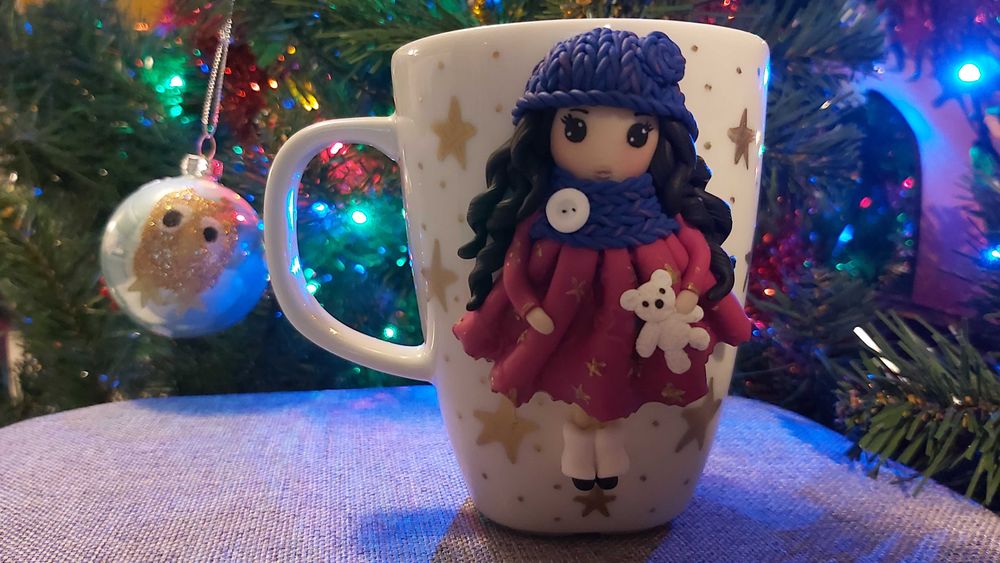 Cadou Craciun fetite, sotie iubita cana papusa handmade