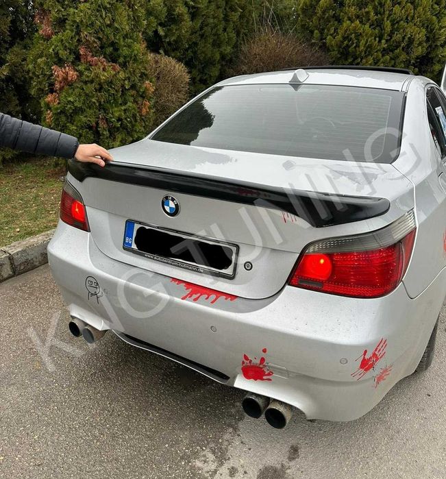 бмв е60 спойлер за багажник цсл / bmw e60 spoiler ducktail