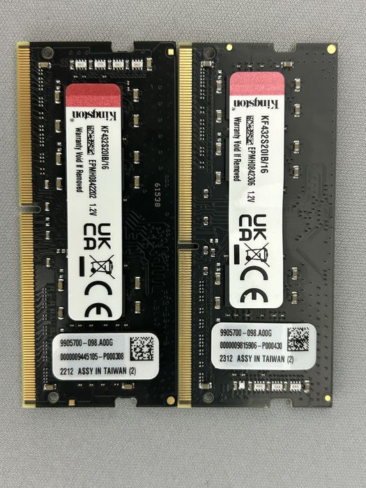 Memorii laptop 2x16gb ddr4 3200mhz hyperx fury