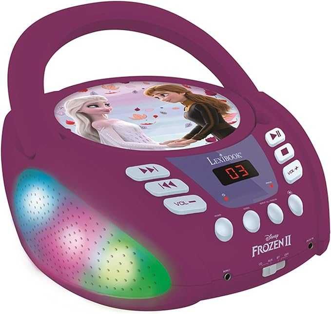LEXiBOOK - Disney Frozen 2 - CD Player Bluetooth pentru copii