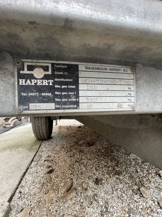 Remorca Inchisa Furgon 1500kg HAPERT