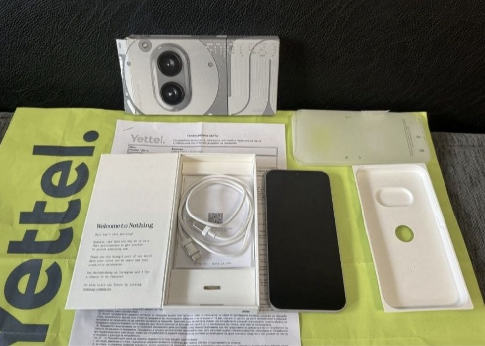 КАТО НОВ 256GB Nothing Phone 2A Plus 5G Гаранция Yettel 2028 Grey