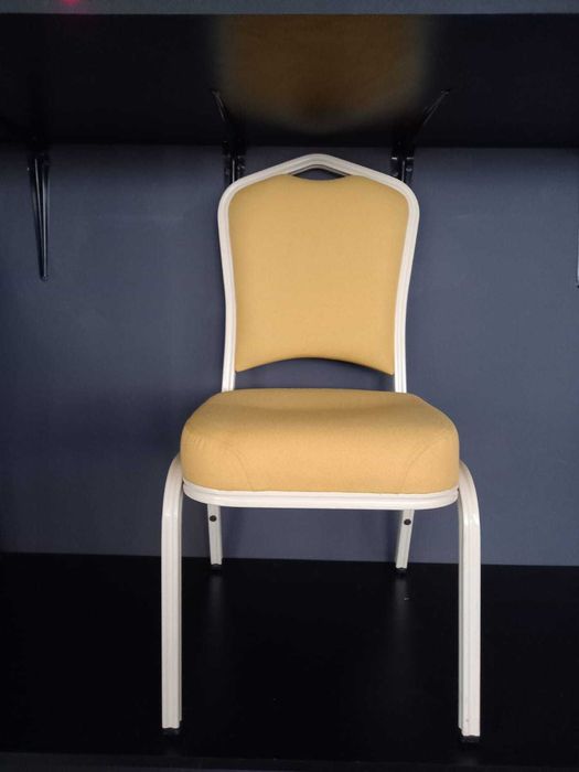 Scaun conferinta cadru metalic, tapiterie albastra 1 bucati