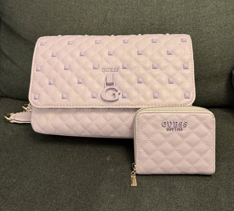 Чанта и портмоне Guess lilac