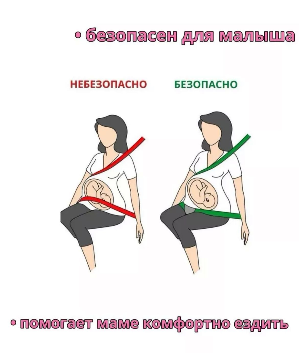 Адаптер ремня безопасности для беременных