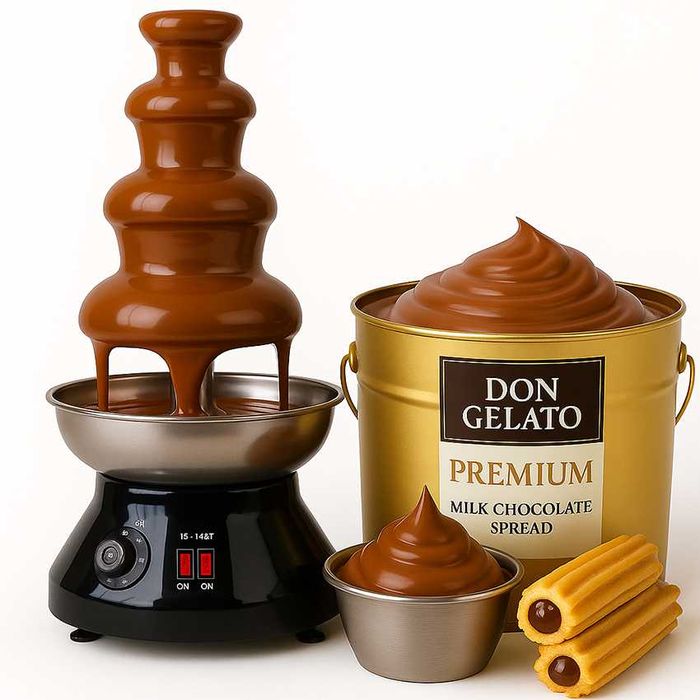 Шоколадов фонтан Don Gelato | Професионален 4 нива 1.8 литра