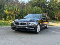 BMW Seria 5 Luxury Line Trapa Panoramica Lumini ambientale Interior piele crem