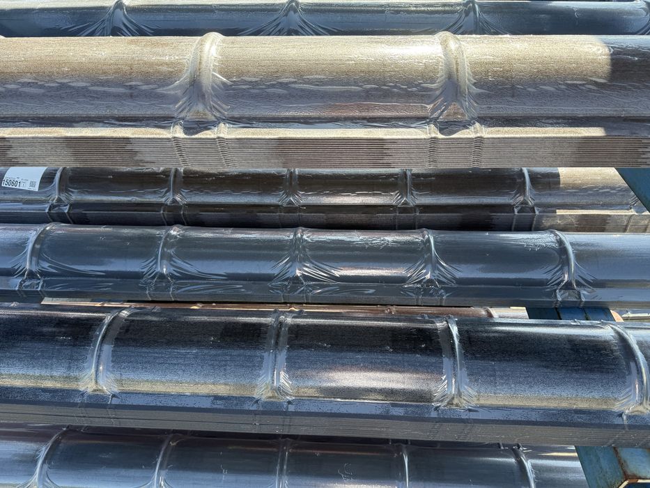 Tablă Tip Tiglă Metalică Acoperiș Nobel RAL 7016 gri antracit mat 0,5