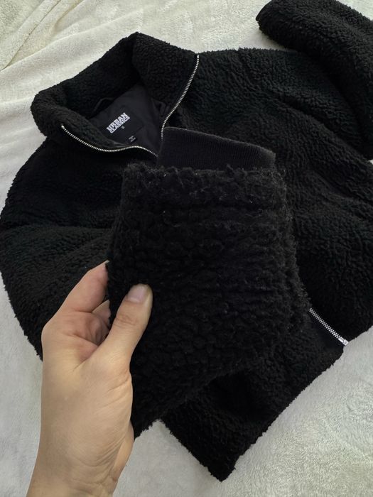 Късо зимно яке черно размер S