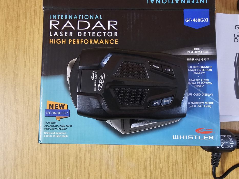 Радар детектор с вграден GPS Whistler GT-468GXi
