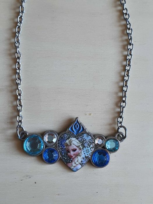 Colier Disney cu poza color Frozen Elsa crystals