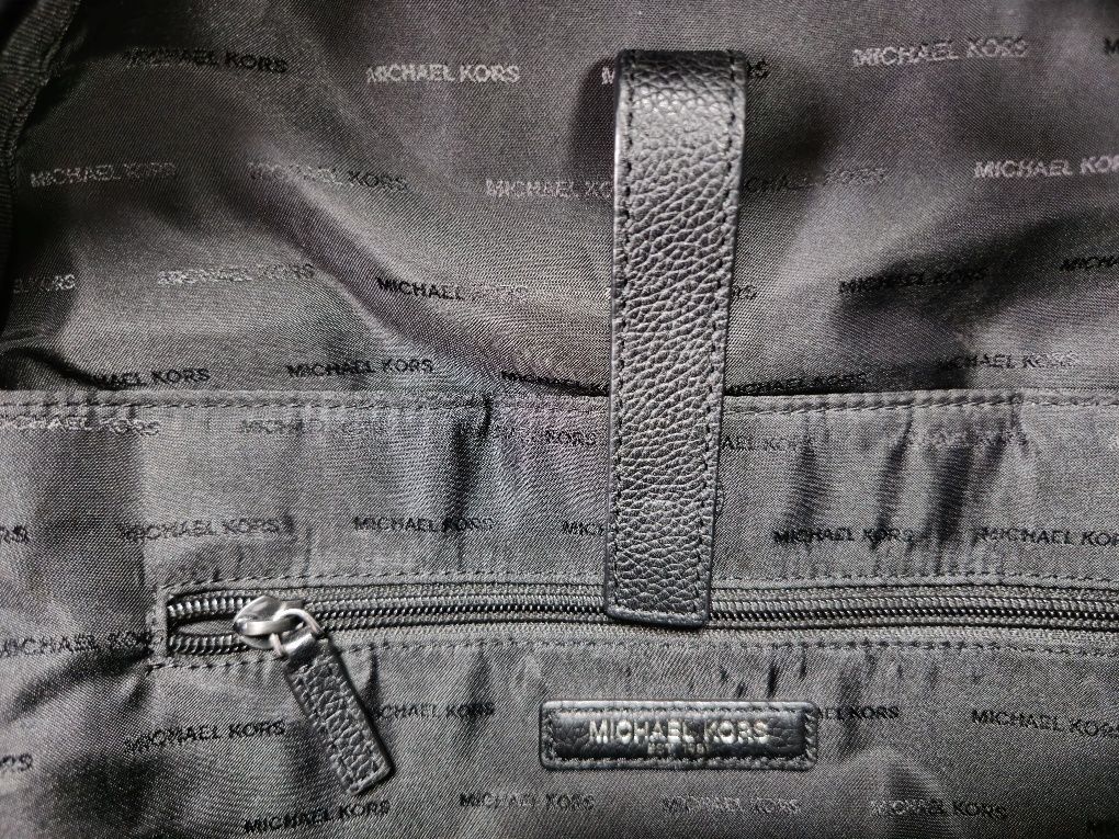 Ghiozdan Michael Kors Black Leather Original !