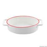 Vas termorezistent din ceramica oval pentru cuptor, 27 x 15 x 6.5 cm,