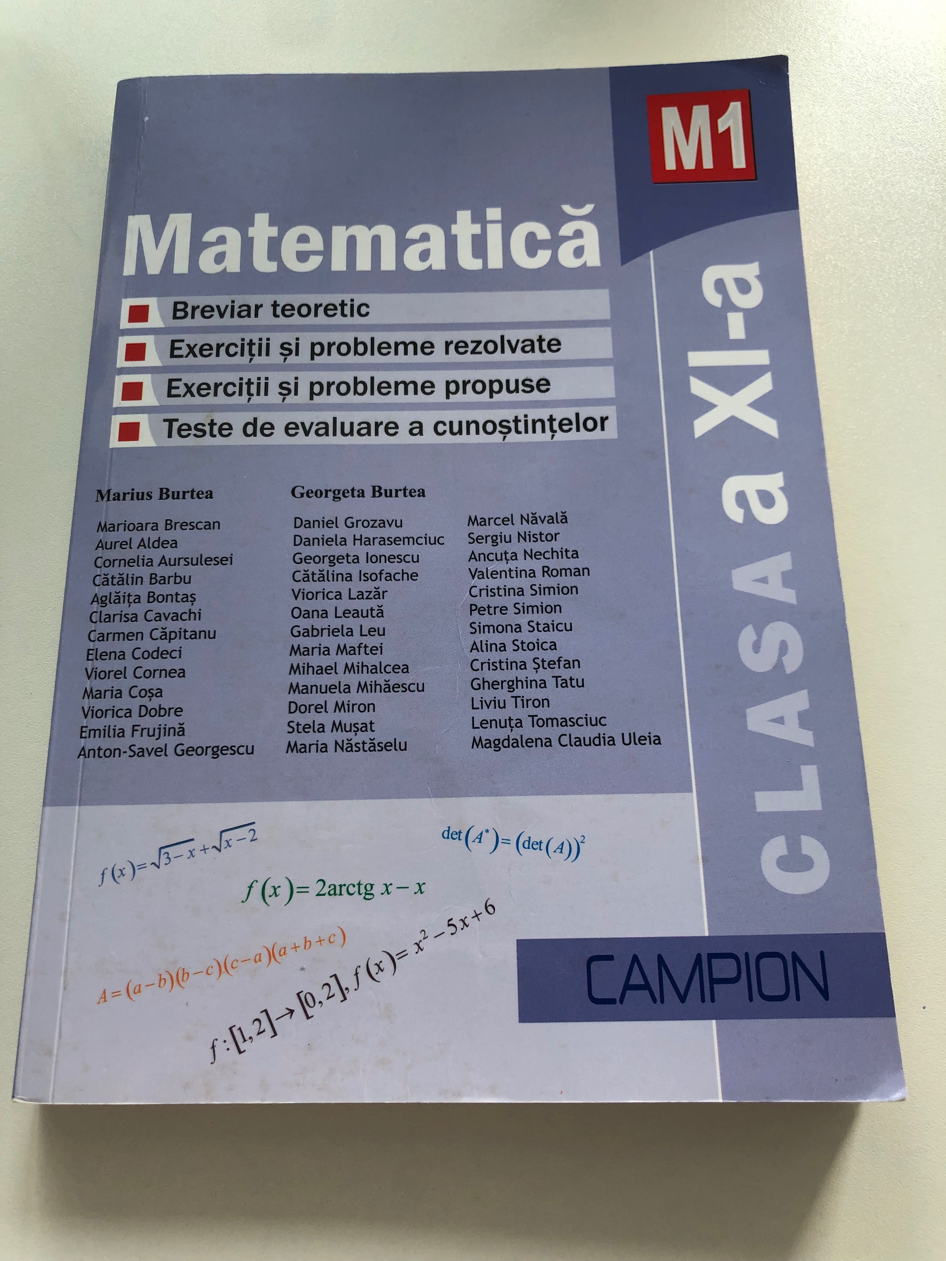 Culegeri de matematica și fizica(cls. X-XII)