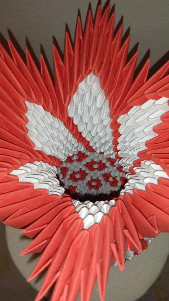 Origami vază de flori