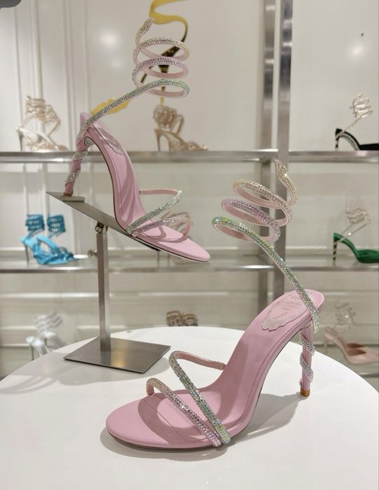 Sandale Rene caovilla piele pe stoc si pe comanda