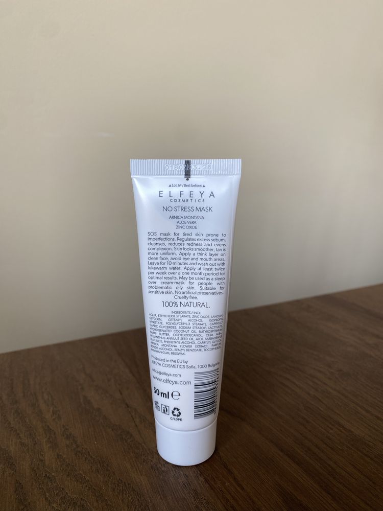 Elfeya Cosmetics NO STRESS успокояваща маска за лице